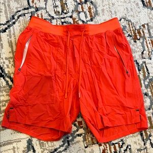 Lululemon Neon Orange Men's Shorts
